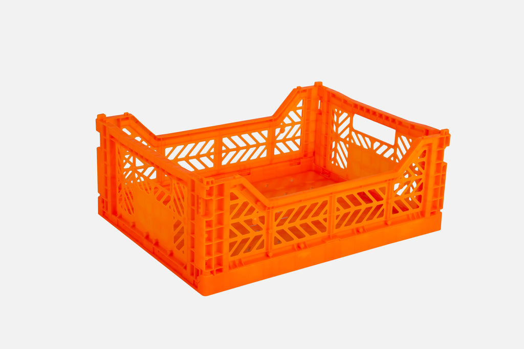 Midi folding crate orange - Daisy Park