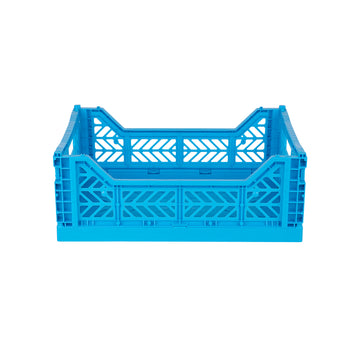 Midi folding crate turquoise - Daisy Park