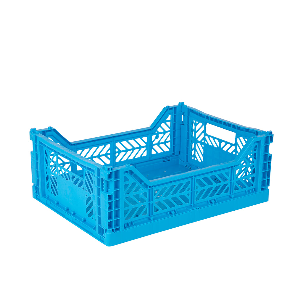 Midi folding crate turquoise - Daisy Park