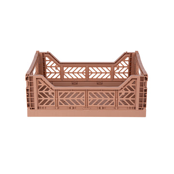 Midi folding crate Taupe - Daisy Park