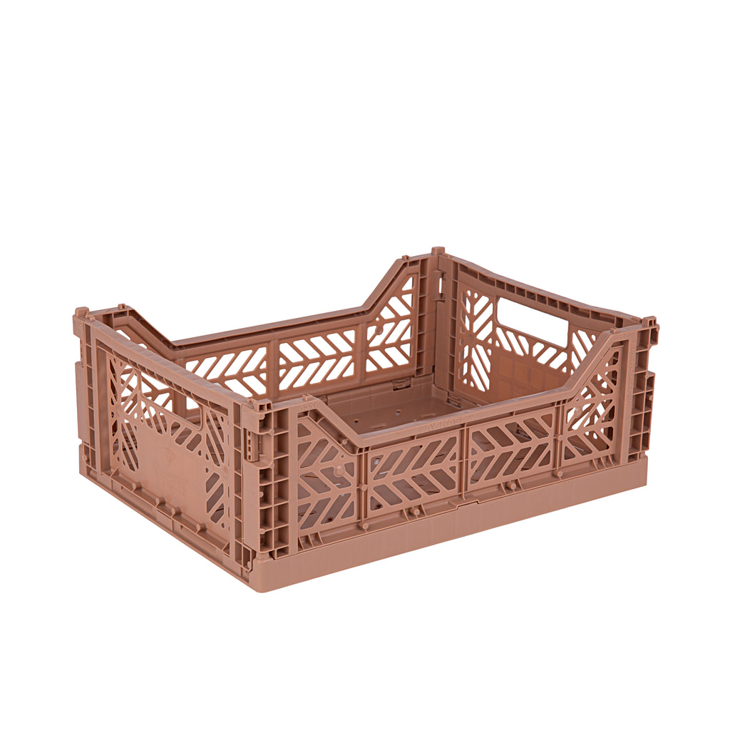 Midi folding crate Taupe - Daisy Park