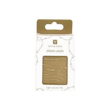 Mix and match gold string lights - Daisy Park