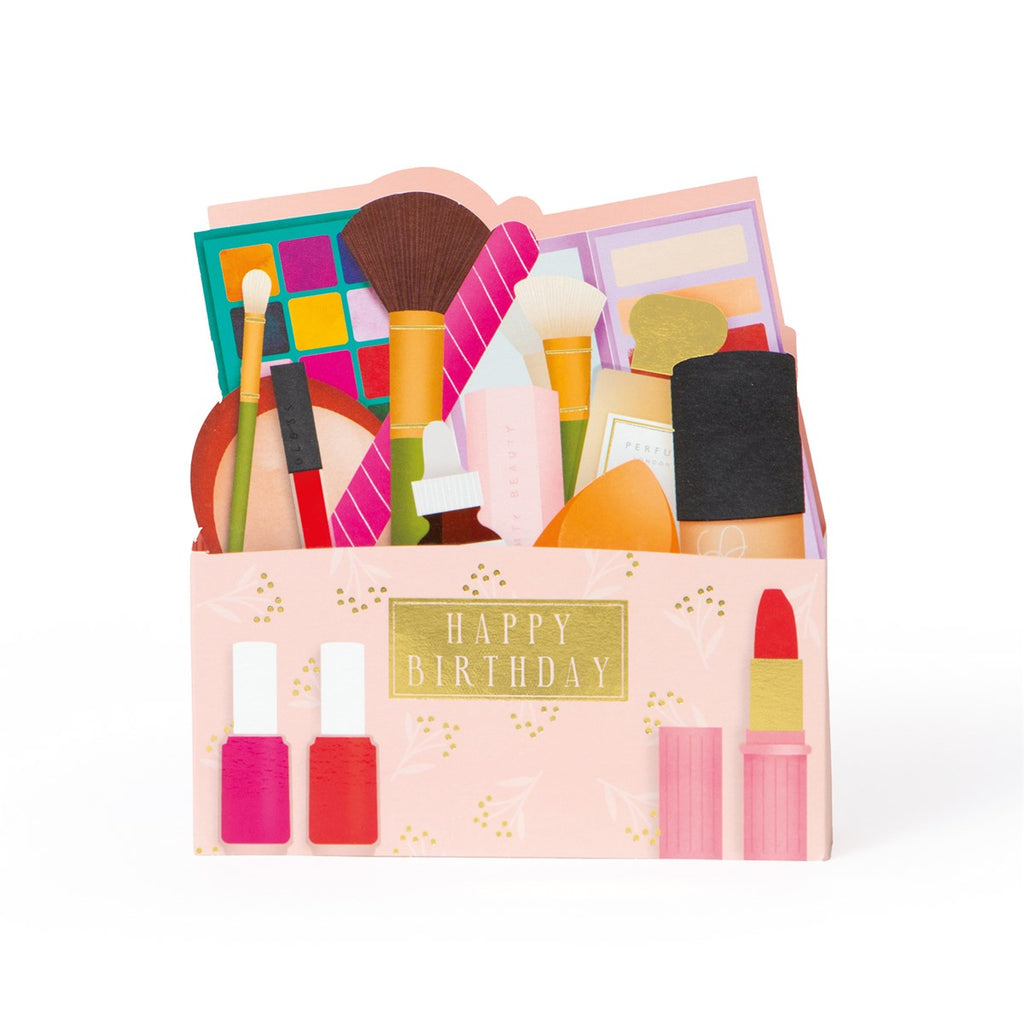 3D birthday Beauty Box card - Daisy Park