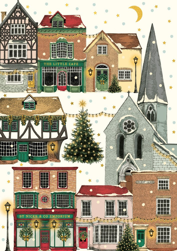 Penny Lane Christmas Village card - Daisy Park