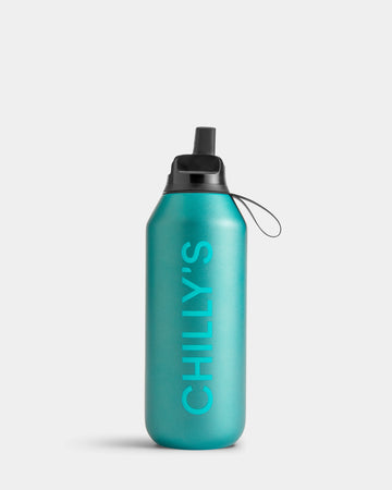 Chilly's Series 2 500ml Flip Bottle Metallic Atlantis - Daisy Park