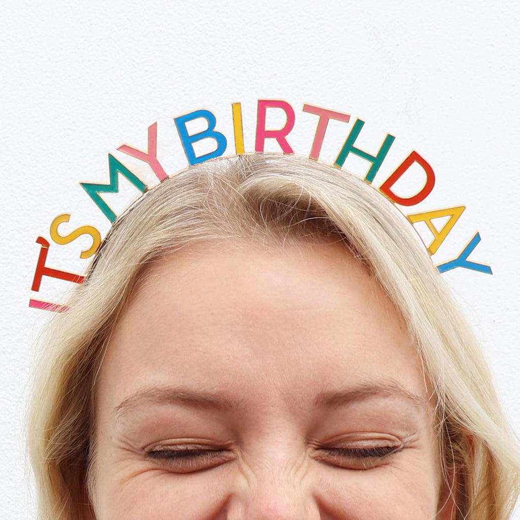 Birthday Brights Rainbow 'It's my birthday' headband - Daisy Park