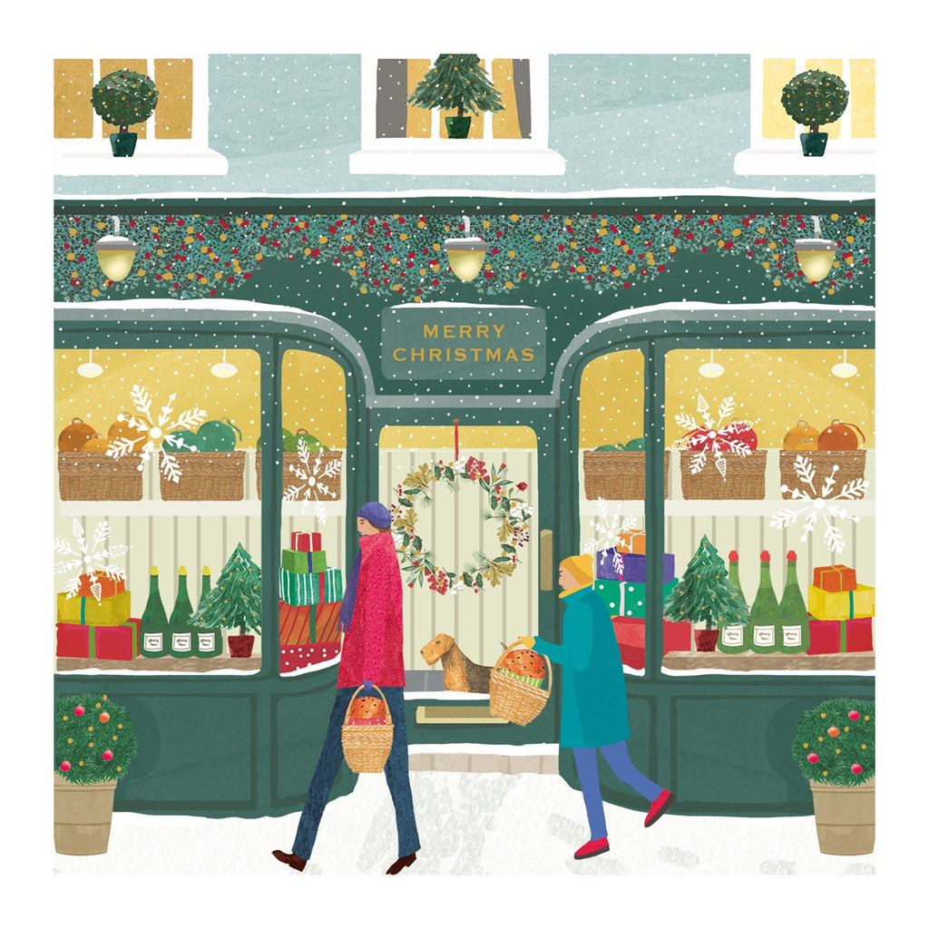 Deli shop window Christmas card - Daisy Park