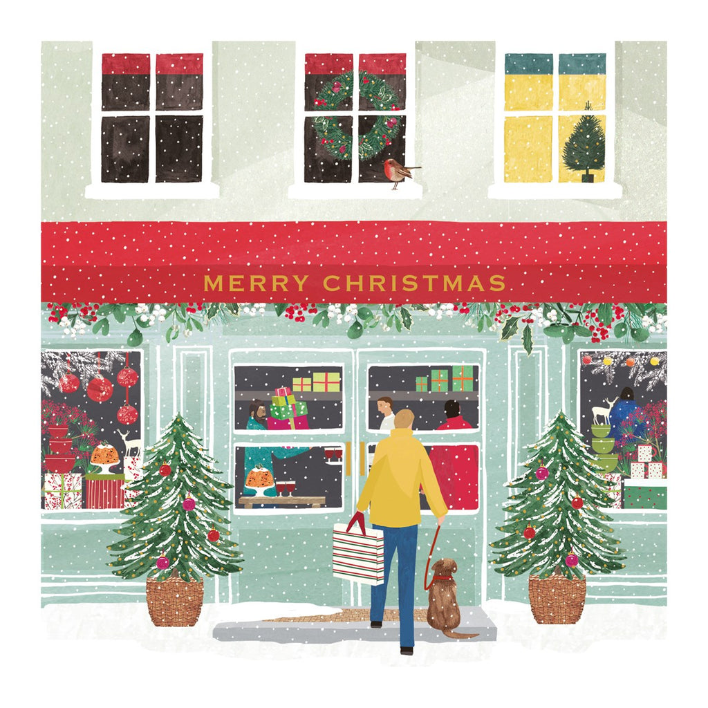 Bauble shop Window Christmas card - Daisy Park