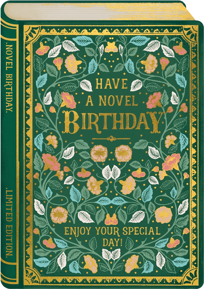 Have a novel birthday books card - Daisy Park