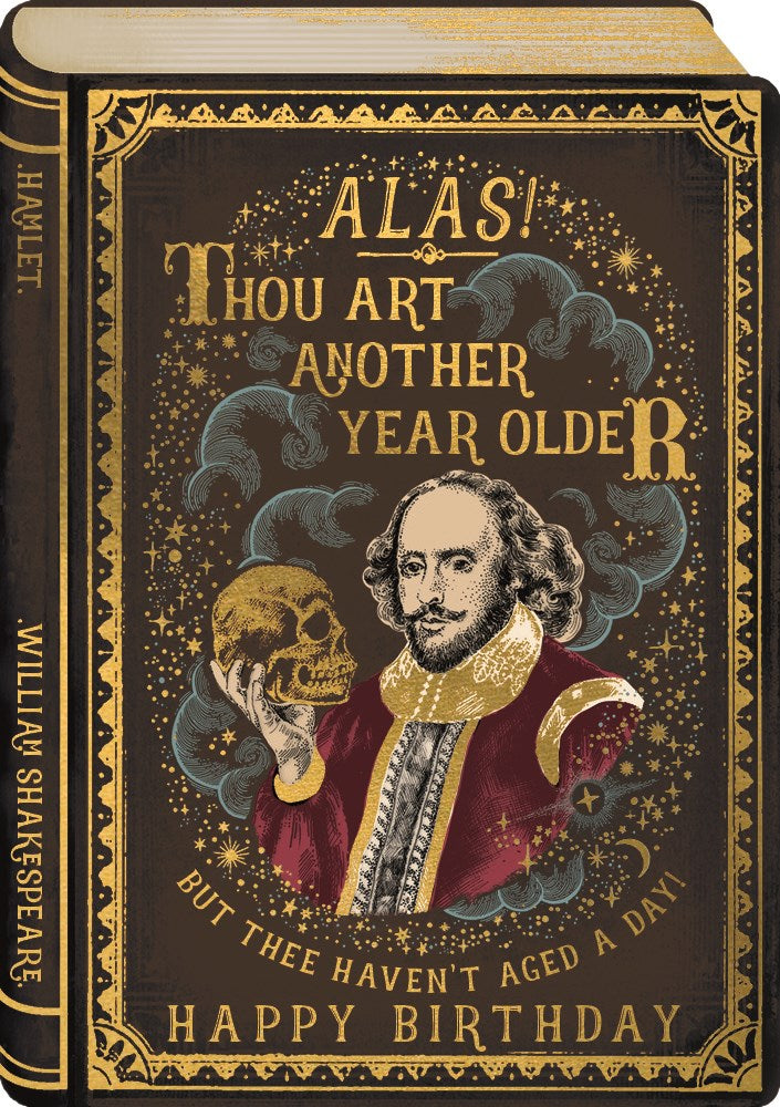 Alas! Thou art another year older birthday card - Daisy Park