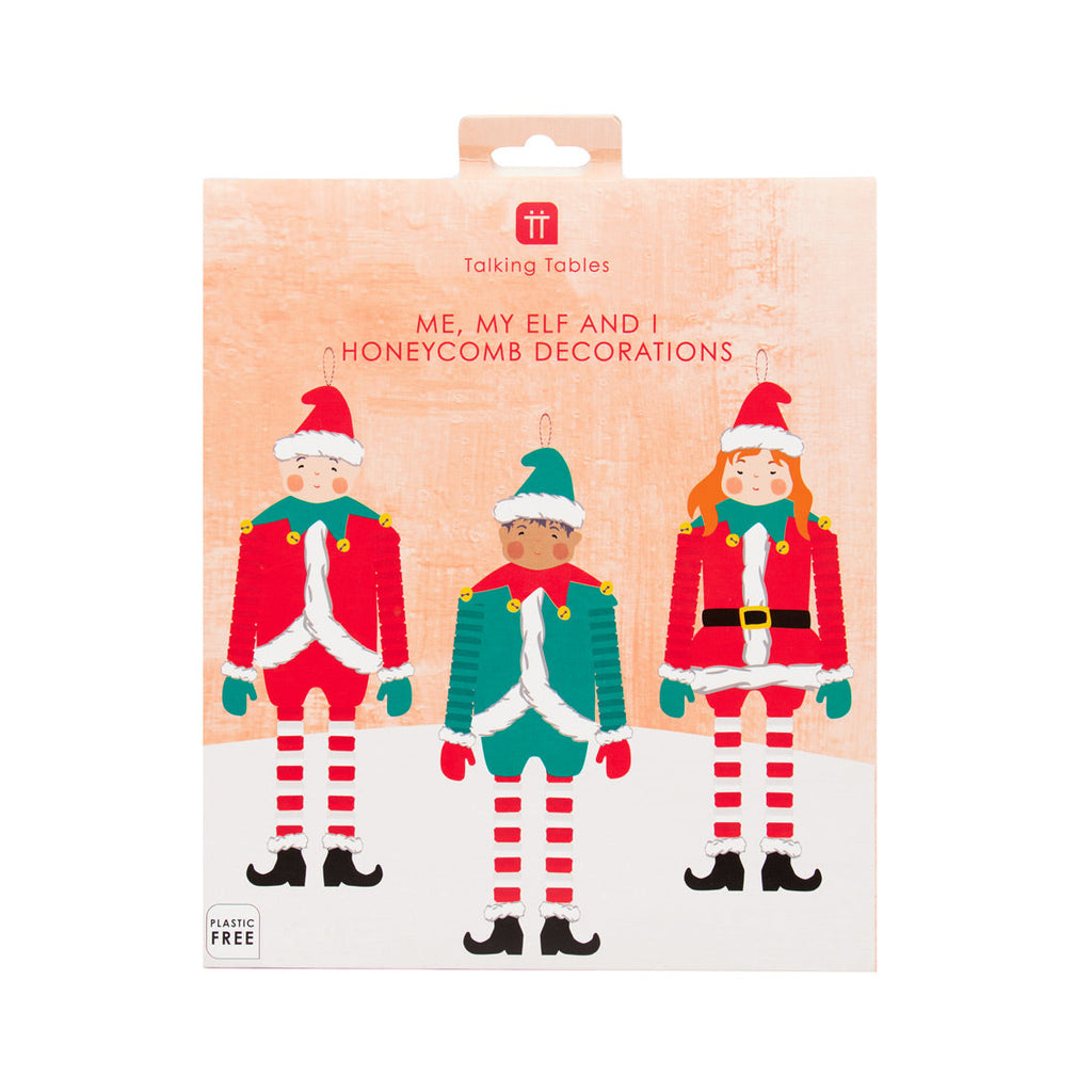 Santa's elves hanging decorations 3 pack - Daisy Park