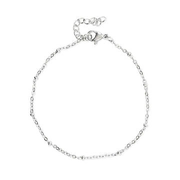 Silver bead bracelet - Daisy Park
