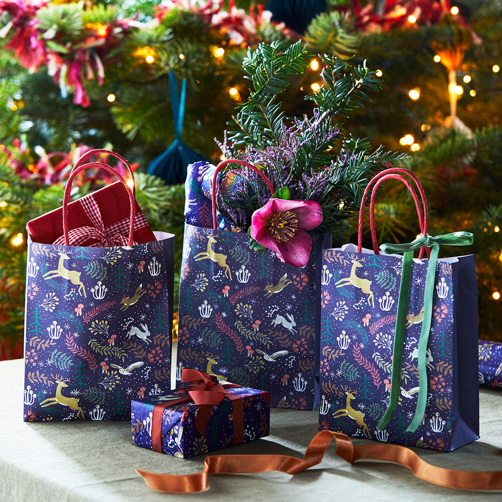 Twilight dark blue gift bag 8 pack - Daisy Park