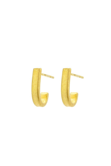 Gold Huggie studs - Daisy Park