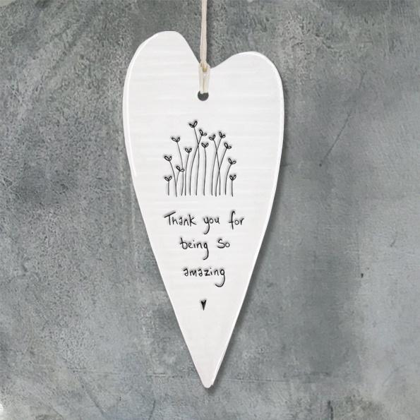 Wobbly Long Heart - 'Thank you for being so amazing' - Daisy Park