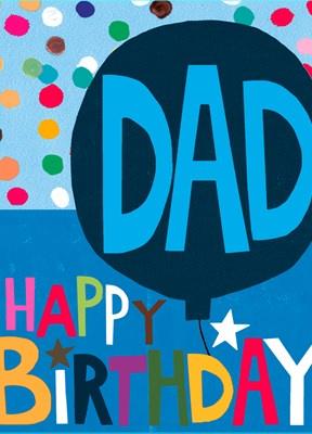 Dad Balloon Birthday Card - Daisy Park
