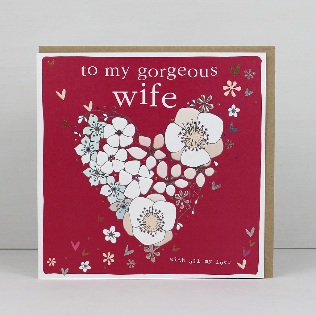 To my gorgeous wife card - Daisy Park