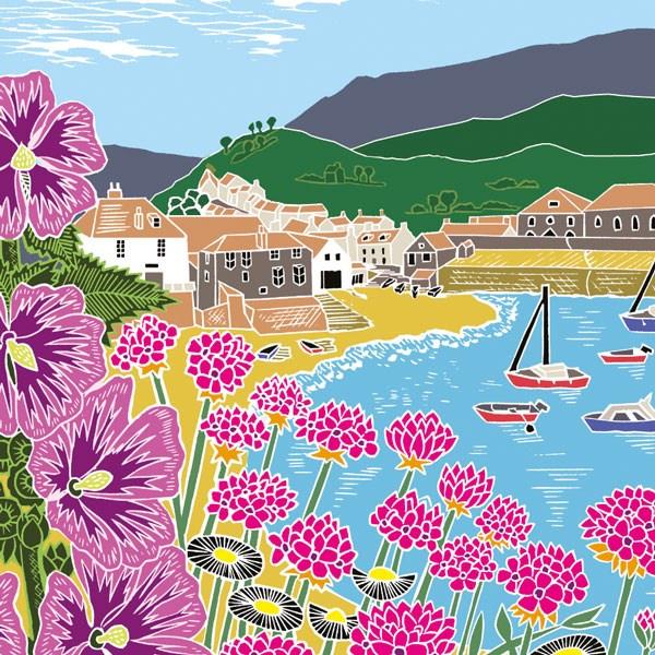 Seaside Harbour blank card - Daisy Park