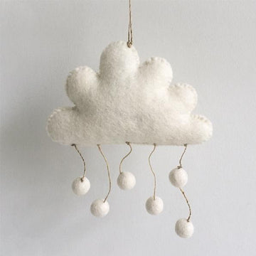 White felt decoration - Cloud - Daisy Park