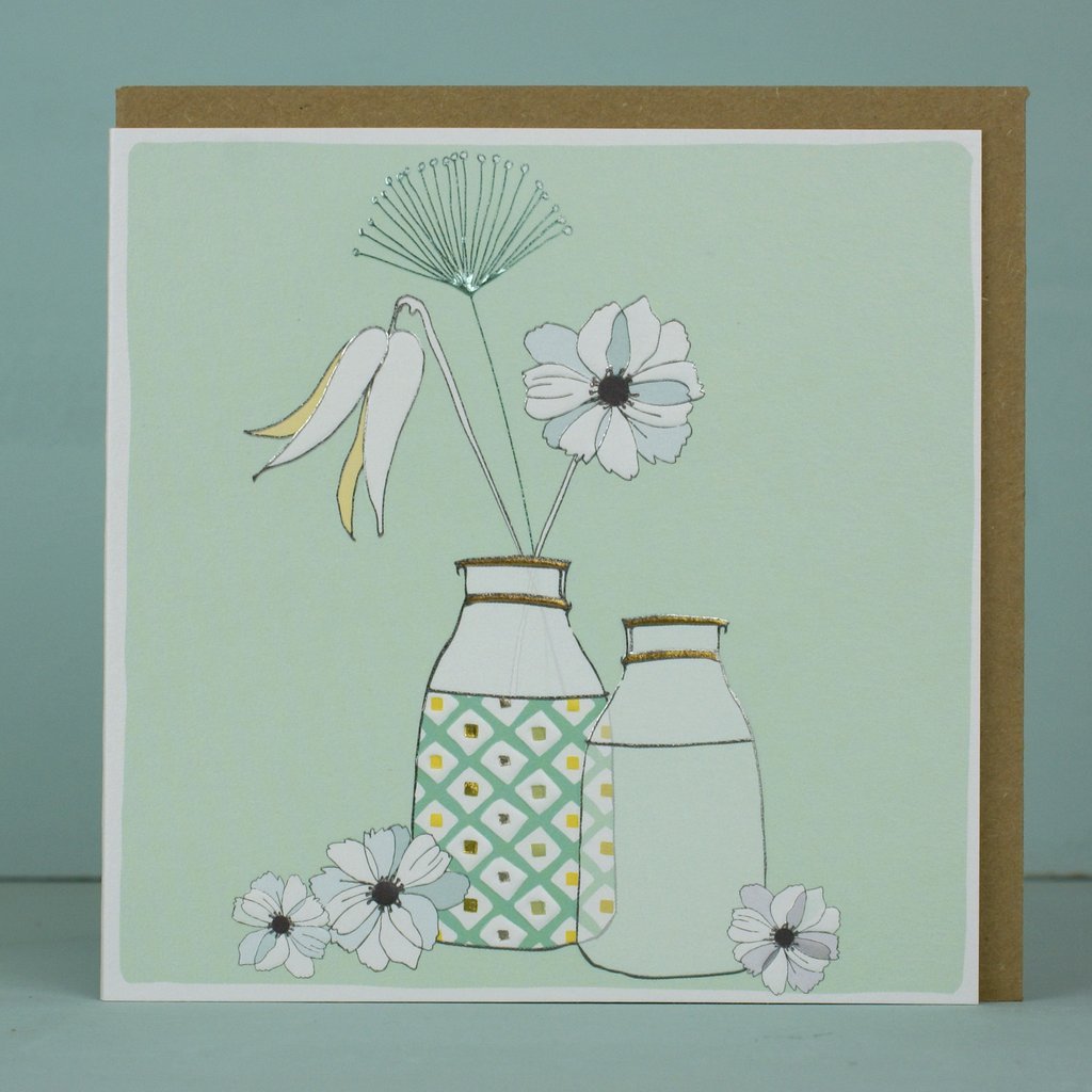 Vases Blank Card - Daisy Park