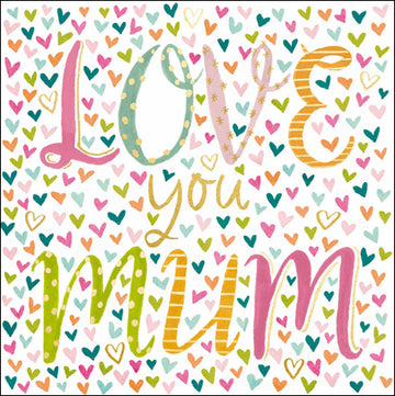 Love you Mum mother's day card - Daisy Park