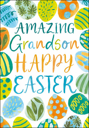 Grandson Easter card - Daisy Park