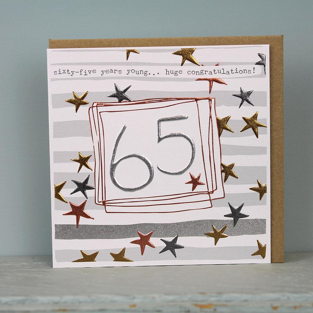65th Birthday card - Daisy Park