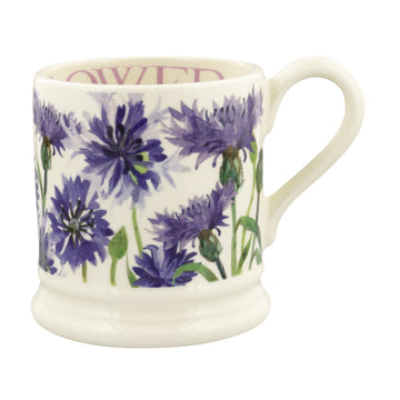 Emma Bridgewater Flowers Cornflower 1/2 Pint Mug - Daisy Park
