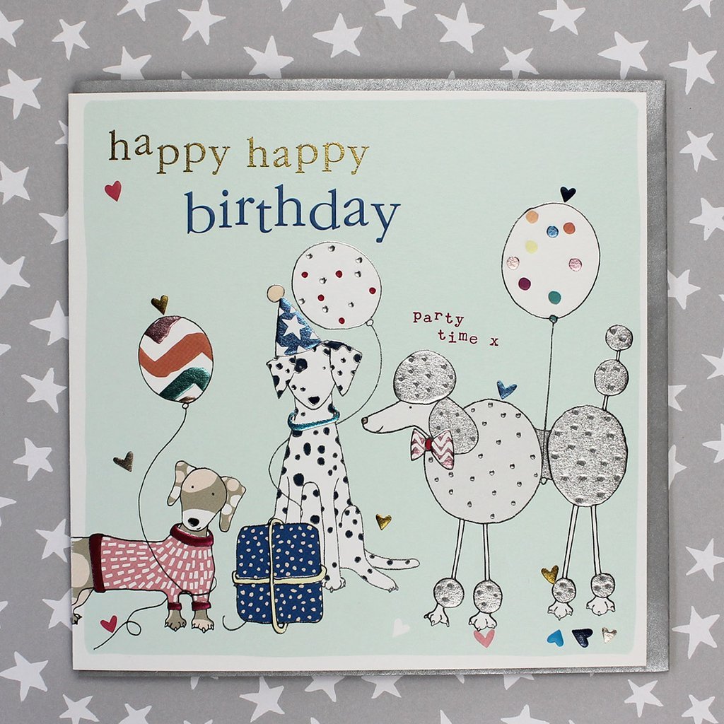 Happy Birthday Dogs card - Daisy Park