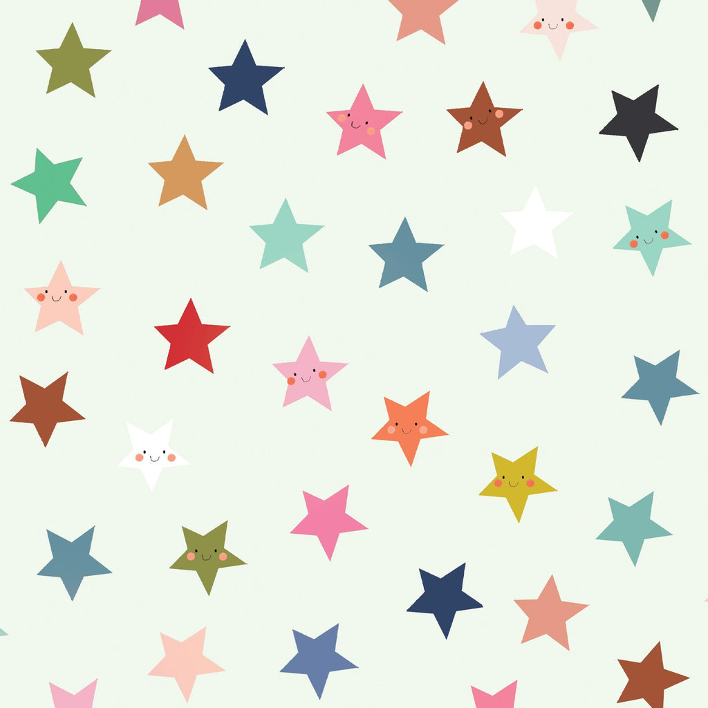 Smiley star wrapping paper - Daisy Park