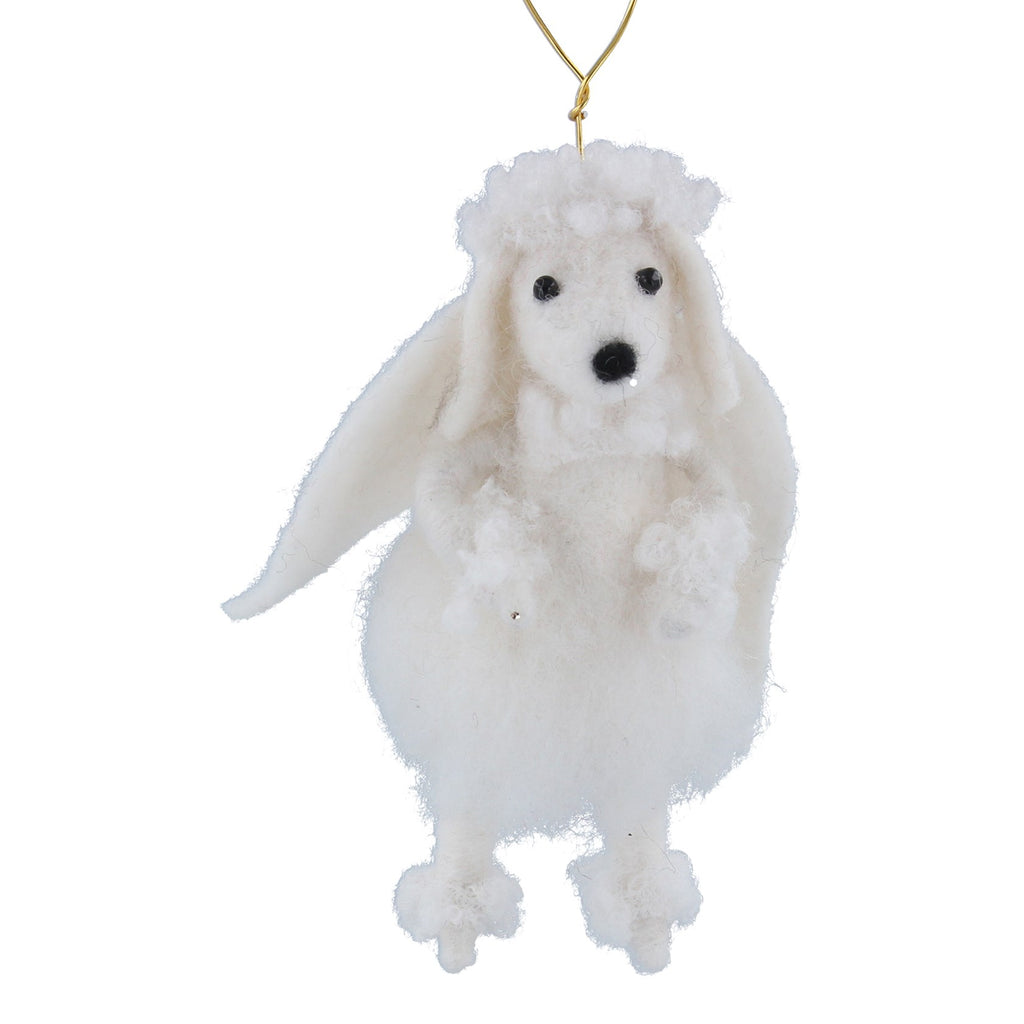 Mixed wool white poodle with wings - Daisy Park