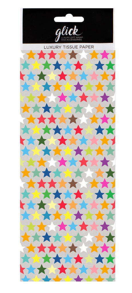 Multi-Coloured Stars Tissue Paper - Daisy Park