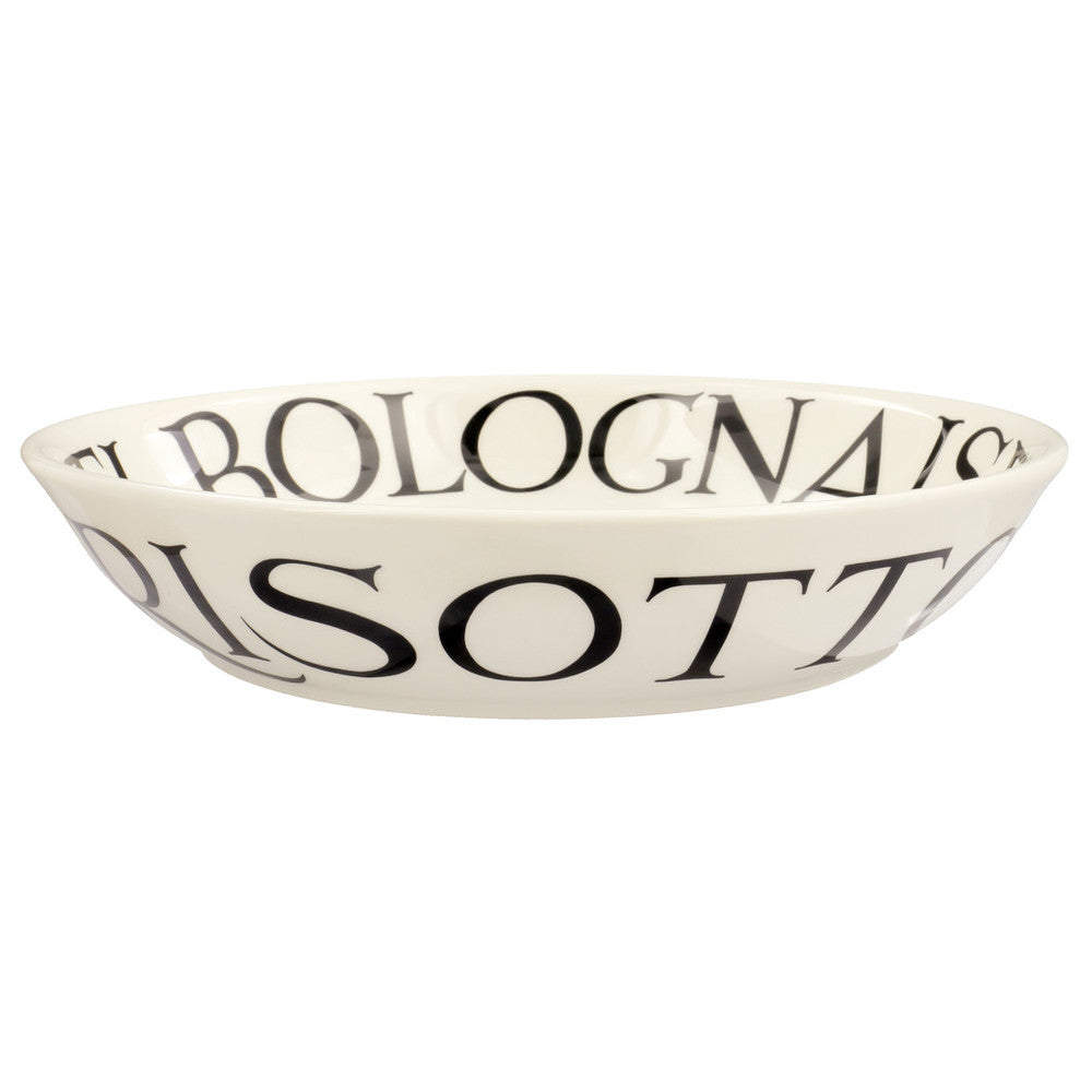Emma Bridgewater Black toast Spaghetti medium pasta bowl - Daisy Park