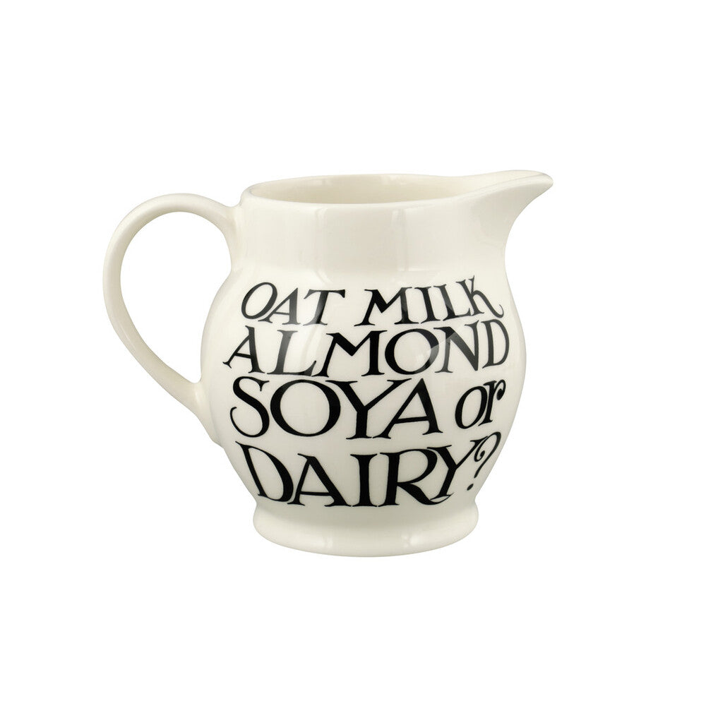 Emma Bridgewater Black toast Soya or Dairy 1/2pt jug - Daisy Park