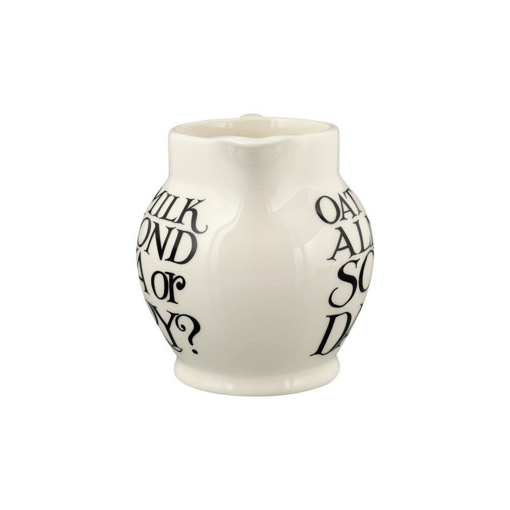 Emma Bridgewater Black toast Soya or Dairy 1/2pt jug - Daisy Park