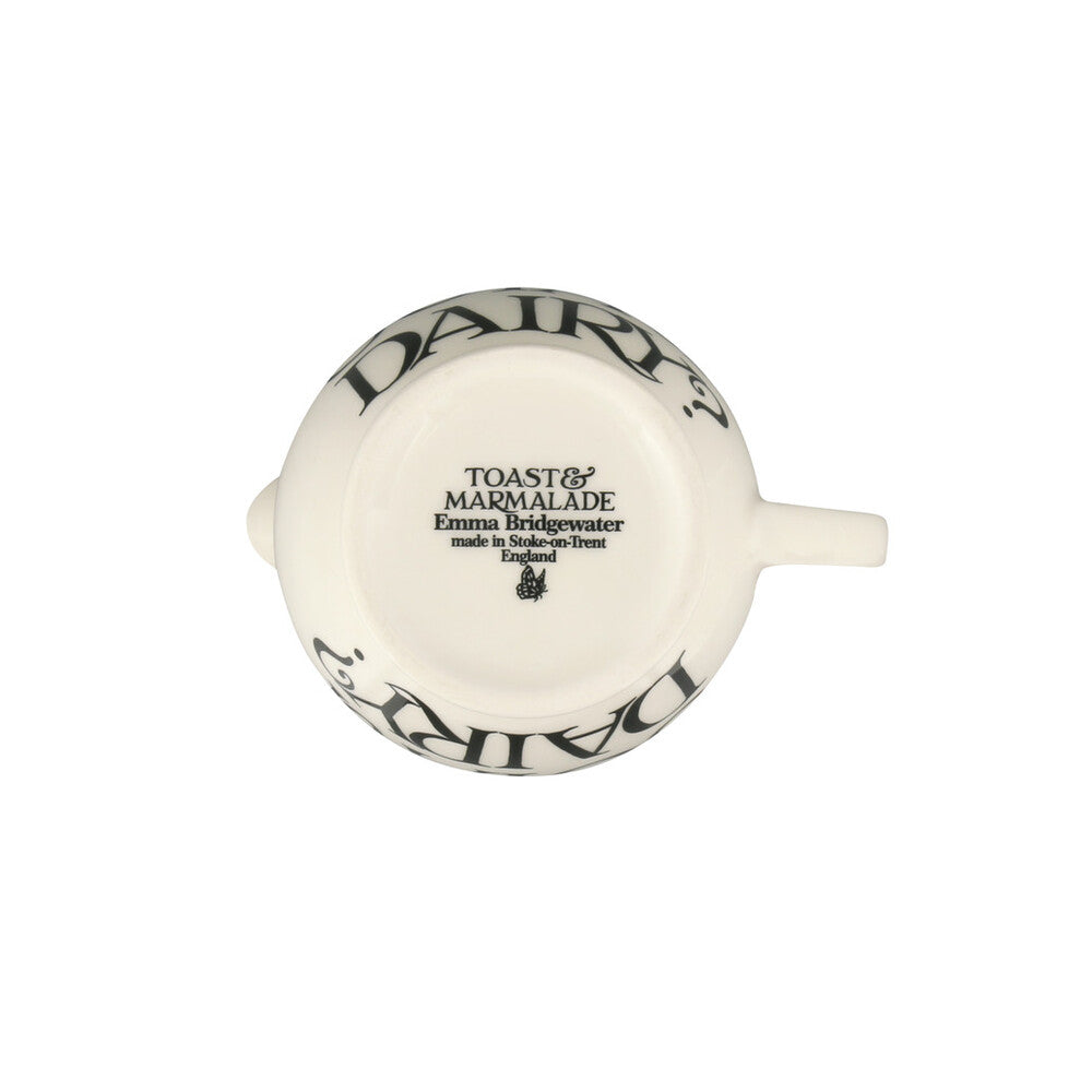 Emma Bridgewater Black toast Soya or Dairy 1/2pt jug - Daisy Park