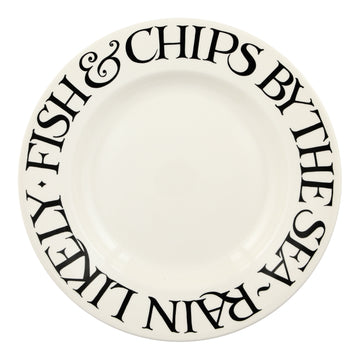 Emma Bridgewater Black Toast Fish & Chips 10.5" Plate - Daisy Park