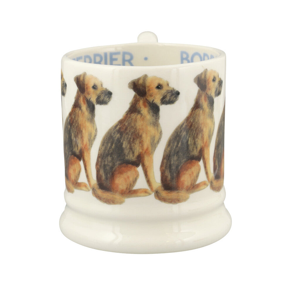 Emma Bridgewater Border Terrier 1/2pt mug - Daisy Park