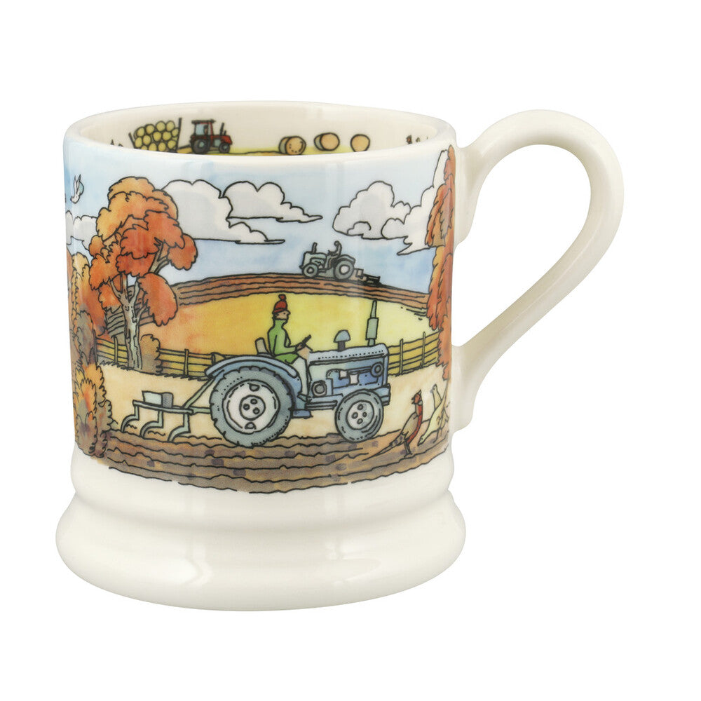 Emma Bridgewater The Good Life Bailing and Ploughing 1/2 Pint Mug - Daisy Park
