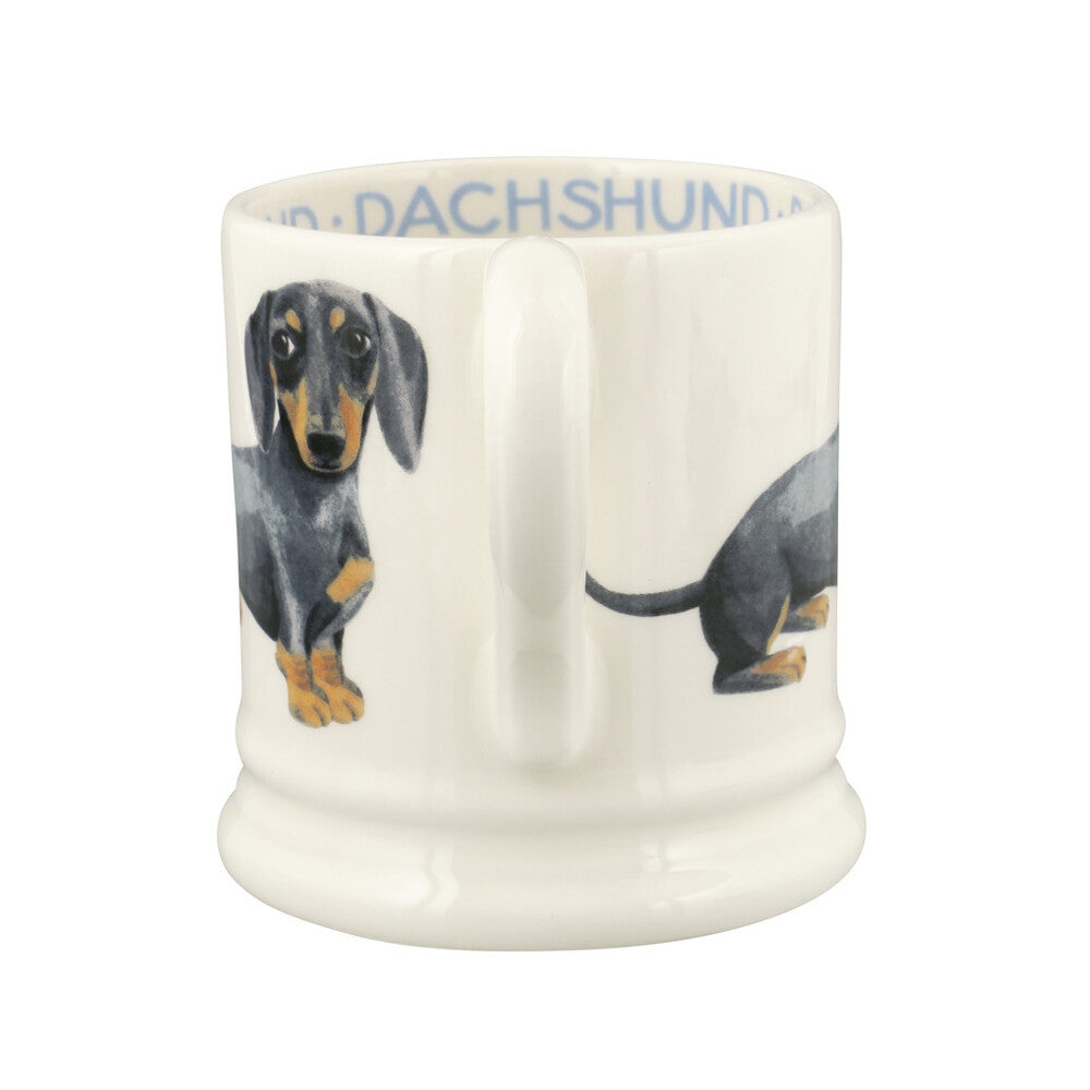 Emma Bridgewater black and tan Dachshund 1/2pt mug - Daisy Park