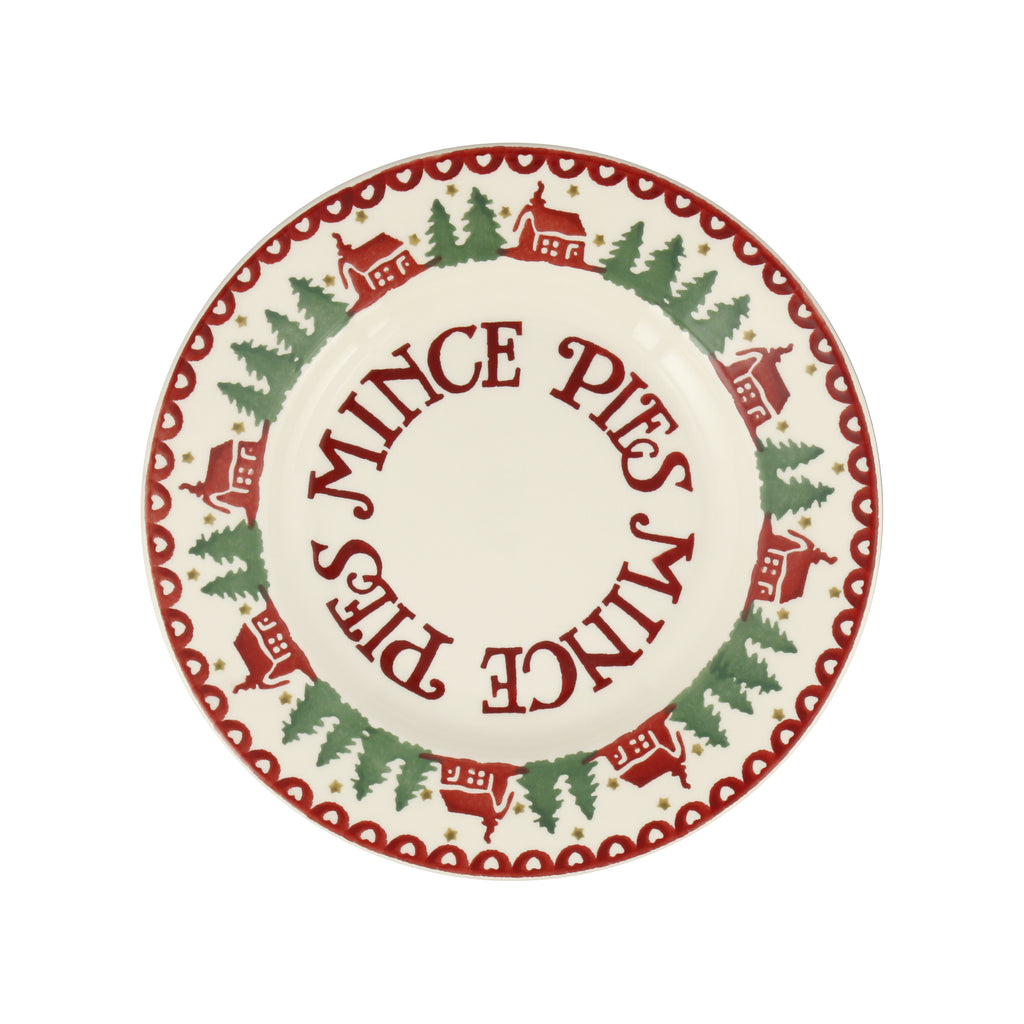 Emma Bridgewater Christmas Cabin Mince Pies 8.5" Plate - Daisy Park