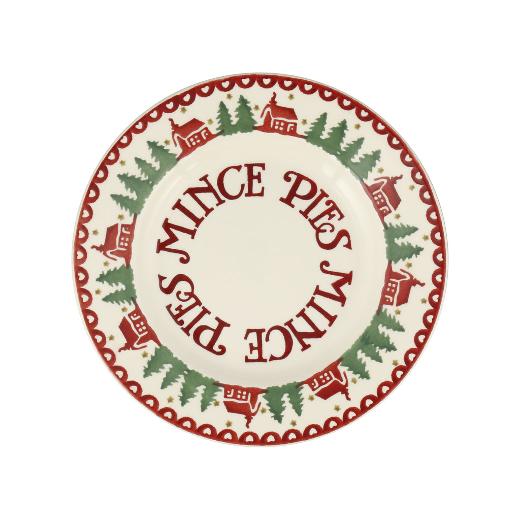 Emma Bridgewater Christmas Cabin Mince Pies 8.5" Plate - Daisy Park