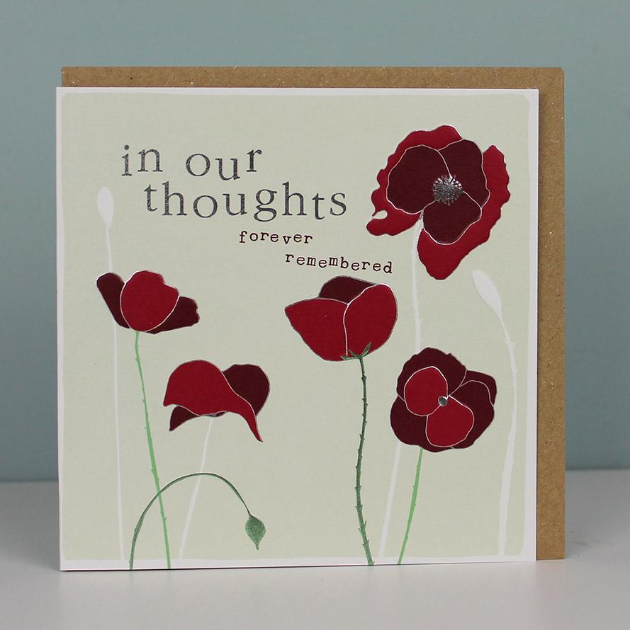 In our thoughts poppy card - Daisy Park