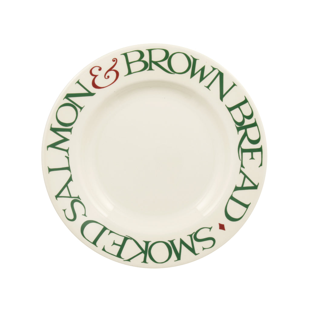 Emma Bridgewater Christmas Toast & Marmalade Smoked Salmon 8.5" Plate - Daisy Park