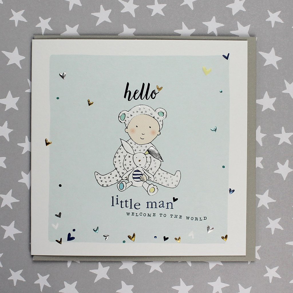 Hello Little man card - Daisy Park