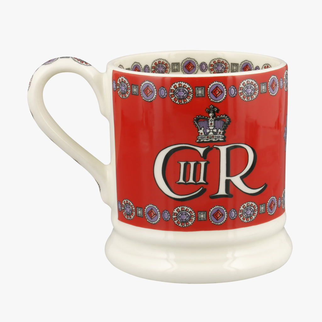 Emma Bridgewater God save the King 1/2pt mug - Daisy Park