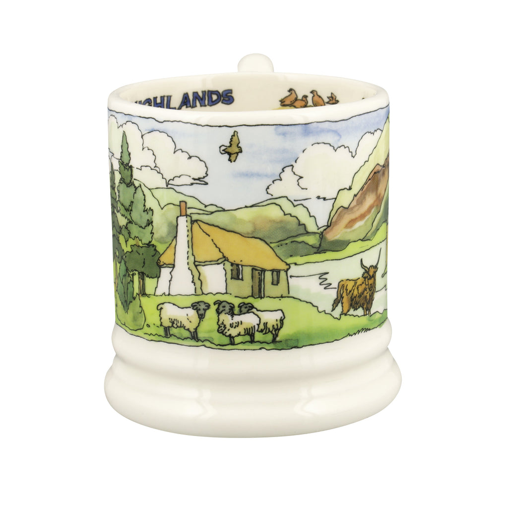 Emma Bridgewater Landscape Of Dreams Scottish Highlands 1/2 Pint Mug - Daisy Park