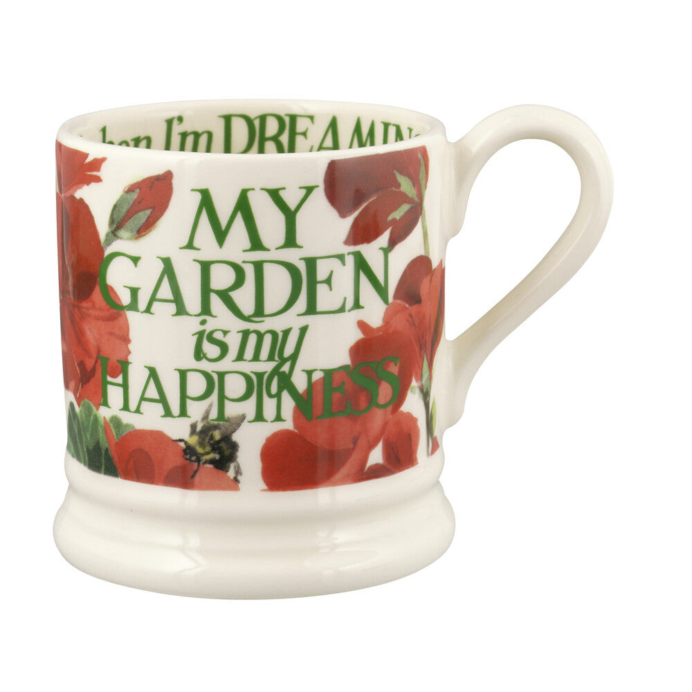 Emma Bridgewater In my garden is my happiness 1/2 Pint Mug - Daisy Park