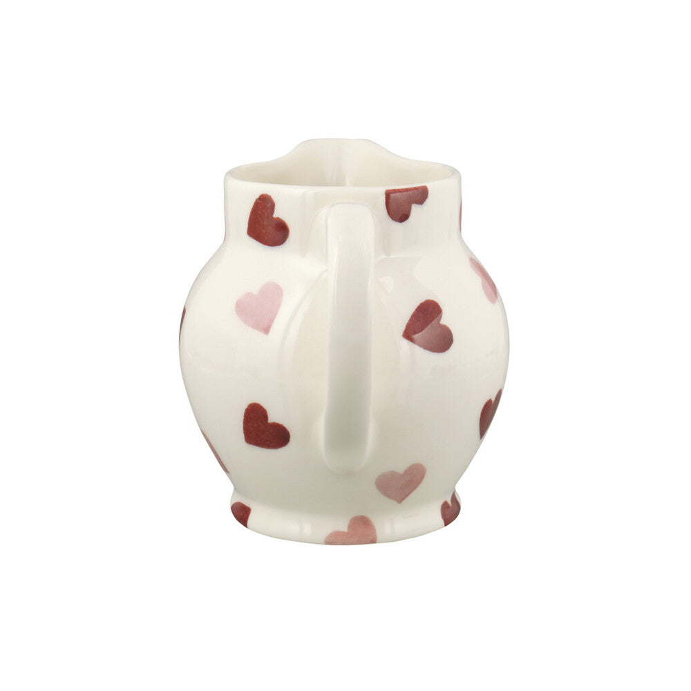 Emma Bridgewater Pink hearts 1/2pt jug - Daisy Park