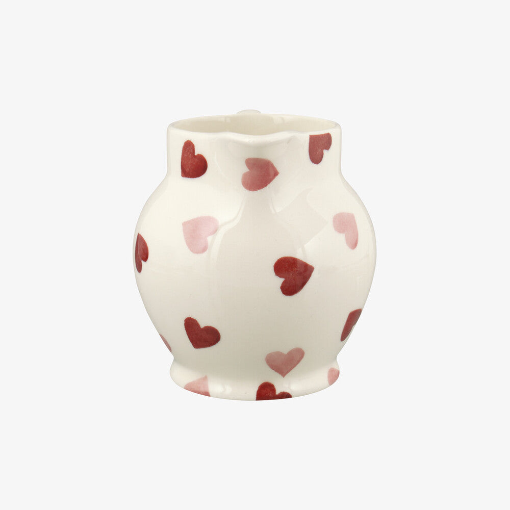 Emma Bridgewater Pink hearts 1/2pt jug - Daisy Park